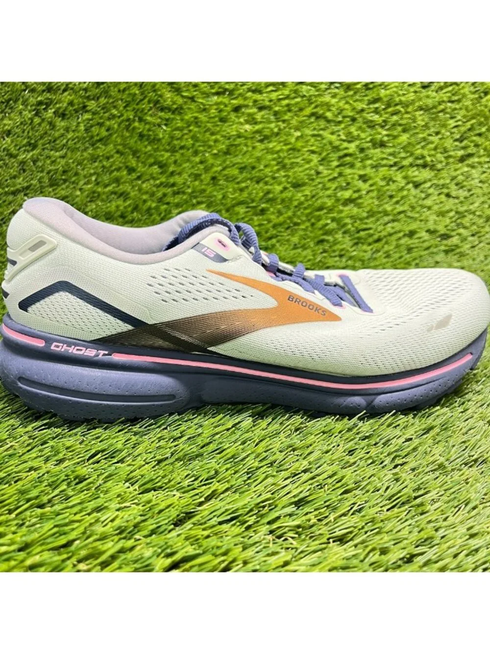 Brooks Ghost 15 Womens Size 10D Blue Purple Pink Athletic Running Shoes Sneakers